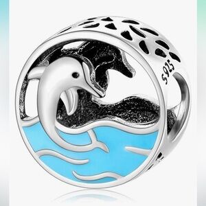 Sterling 925 Silver Dolphin Charm to fit all pandoras